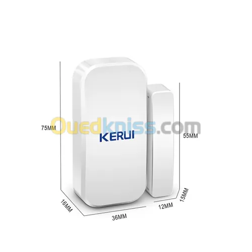 Kerui - Détecteur de porte et fenêtre sans fil D025 Kerui Extra Home,
