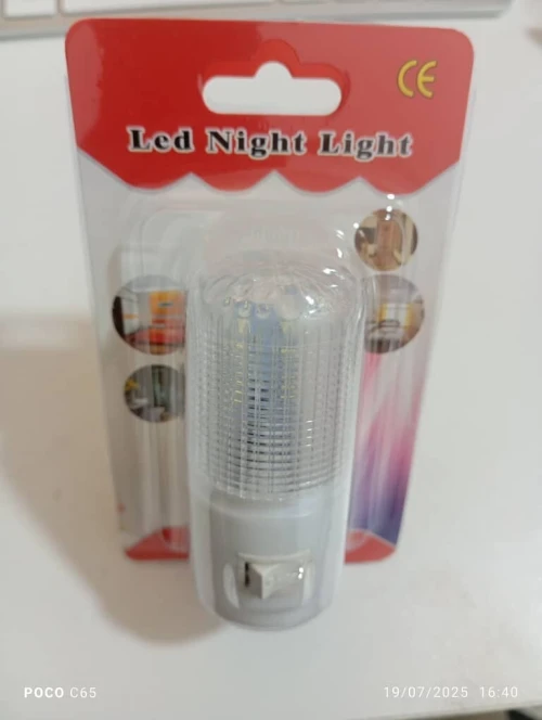 Lumières par nuit LED veilleuse, marche/arrêt blanc 