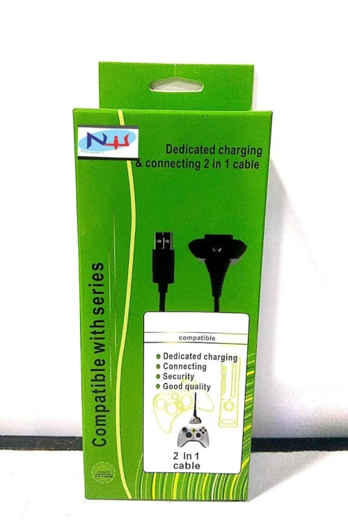 Cable de charge XBOX 2 EN 1 jouer et charger en même temps