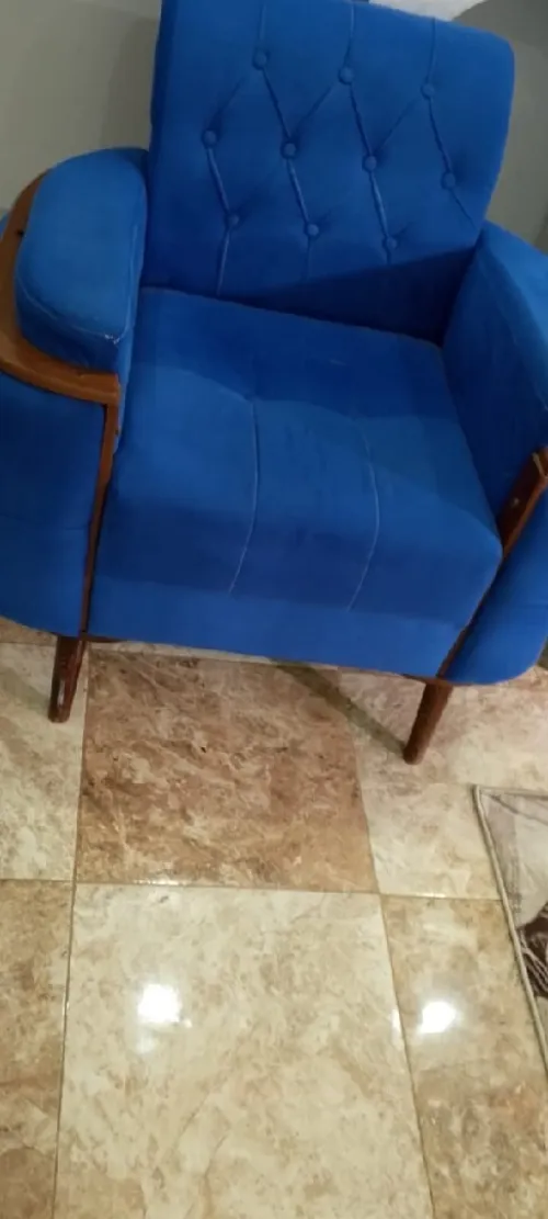 Salon fauteuil bleu