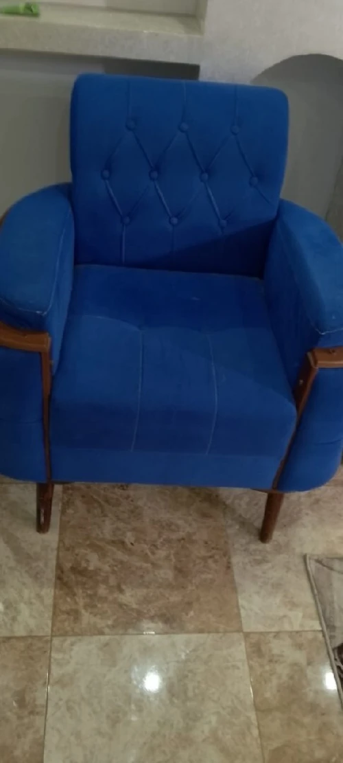 Salon fauteuil bleu