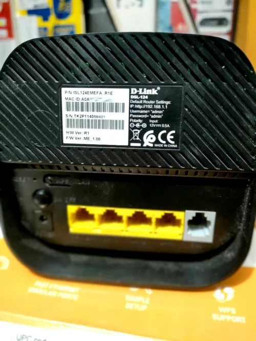 D-Link DSL-124 ADSl2+ Wifi N300 4-Port