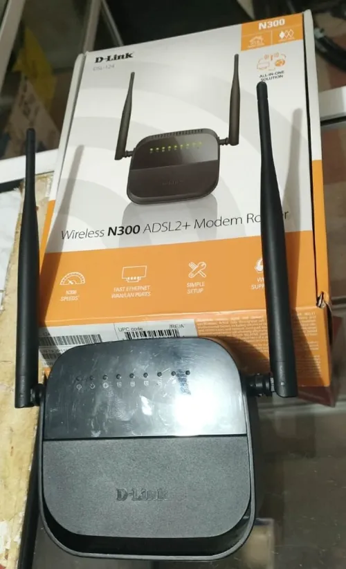 D-Link DSL-124 ADSl2+ Wifi N300 4-Port