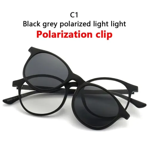 Lunette 6 En 1 2231A Optique / Soleil / Nuit - نظارات شمسية مغناطيسية