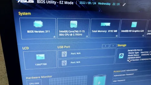 pc gamer asus i7 7eme Ram 8GO Disque 1TO Carte graphique AMD+Intel 