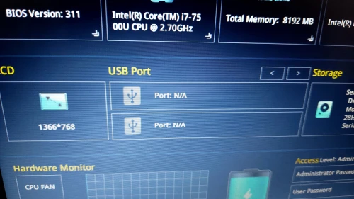 pc gamer asus i7 7eme Ram 8GO Disque 1TO Carte graphique AMD+Intel 