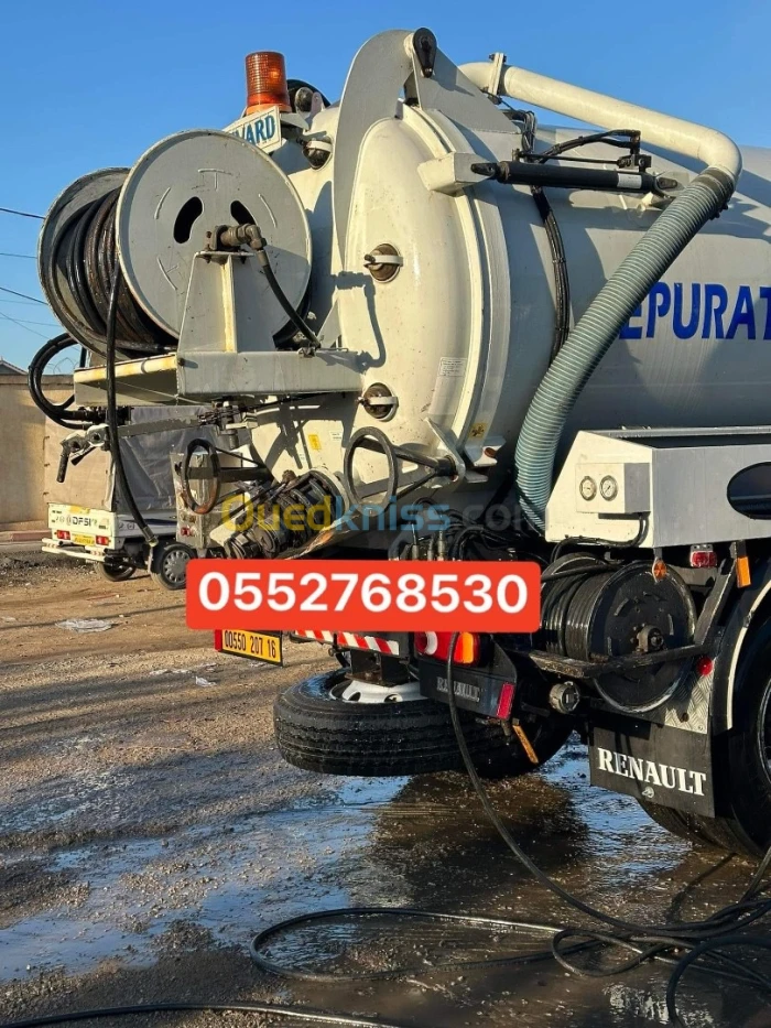 Camion Debouchage curage canalisation vidange