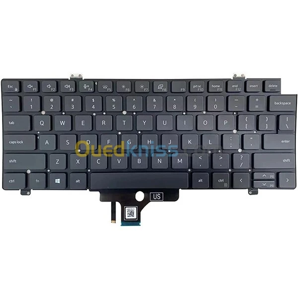 Clavier rétro-éclairé Dell Latitude, 7420 anglais américain, QWERTY
