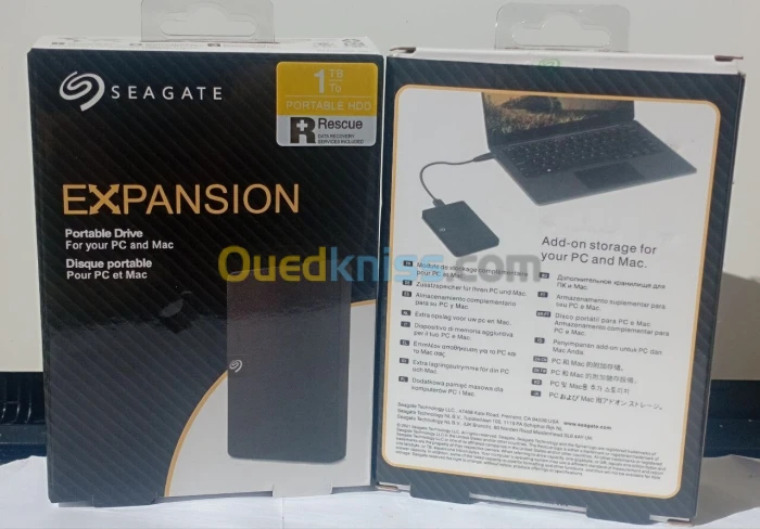Disque Dur Portable Seagate Expansion 1TB Noir