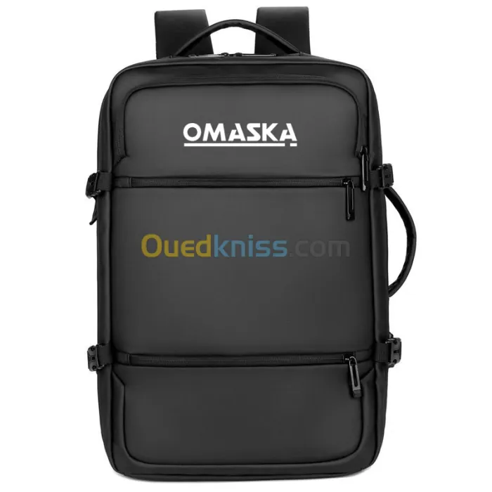 Sac A Dos (Porte Pc) Omaska Elegance Pour voyage et Etude Imperméable - Noir