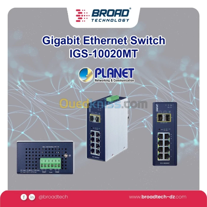 Industrial Managed  SWITCH Réf : IGS-10020MT PLANET 