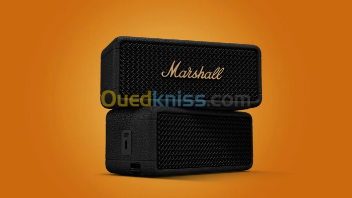Marshall Emberton II Noir/Cuivre, Enceinte sans fil -2 x 10 Watts -Bluetooth 5.1 -30h -Etanche IP67
