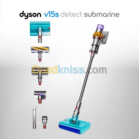 Aspirateur Balai LAVEUR DYSON V15S DETECT SUBMARINE