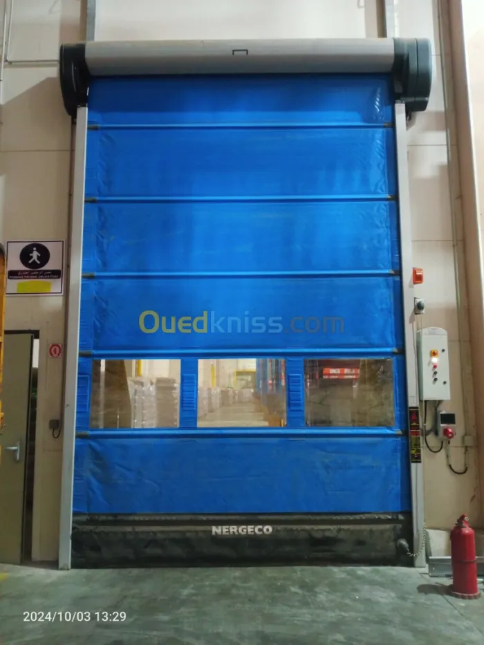 Réparation maintenance et installation porte sectionnelle porte raide porte PVC Sas d'étanchéité