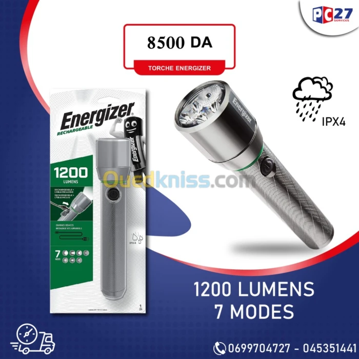TORCHE RECHARGABLE ENERGIZER 1200 LUMENS