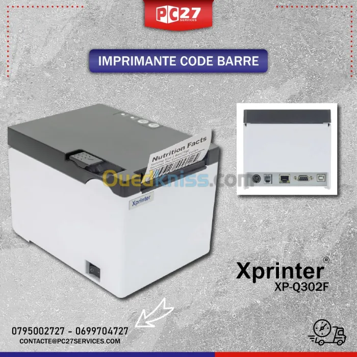 IMPRIMANTE CODE BARRE XPRINTER XP-Q302F /REF:8897