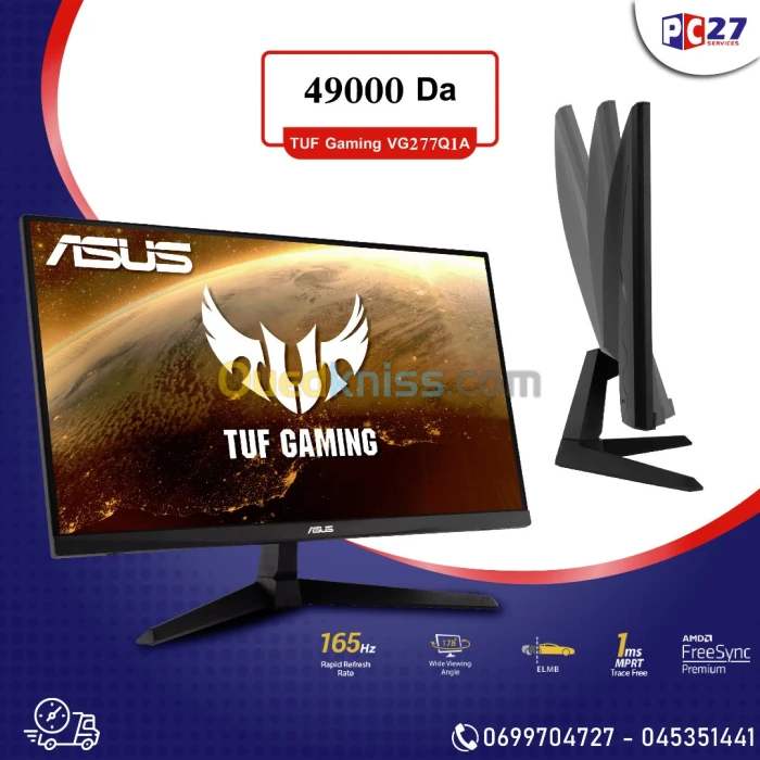 ECRAN ASUS TUF GAMING 27" 165Hz 1ms