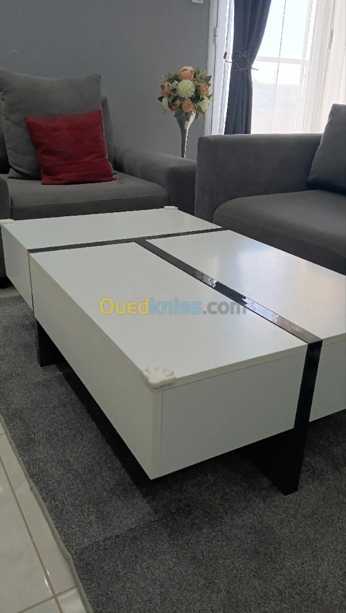 Table basse coulissante