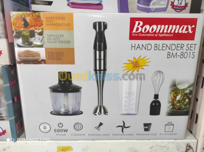 Boommax hand blender mixer 3en1