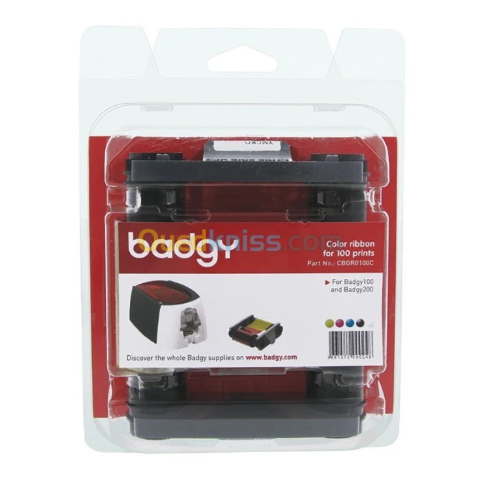 Ruban couleur CBGR100 (badgeuse badgy200) Disponible