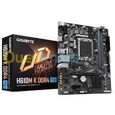 CARTE MERE GIGABYTE INTEL 1700 H610M K DDR 4