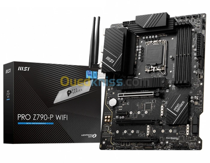 CARTE MÈRE MSI PRO Z790-P WIFI ATX- Socket INTEL Z790 LGA1700- 4 x DDR5 - 4 x M.2 PCIe 4.0- Wi-Fi 6E