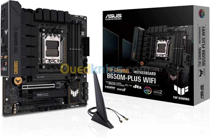 ASUS TUF GAMING B650M-PLUS WIFI - Micro ATX Socket AM5 AMD- M.2 PCIe 5.0 - USB 3.2
