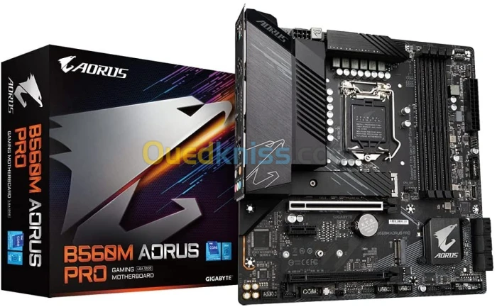 Carte mère GIGABYTE B560M AORUS PRO - LGA 1200 Micro ATX - 4x DDR4 - M.2- USB 3.2 - PCI-Express 4.0 