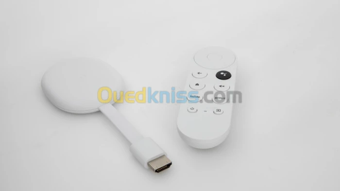 Google Chromecast avec Google TV - 4K - HDR10/10+ - WiFi Bluetooth - HDMI - Télécommande vocale -