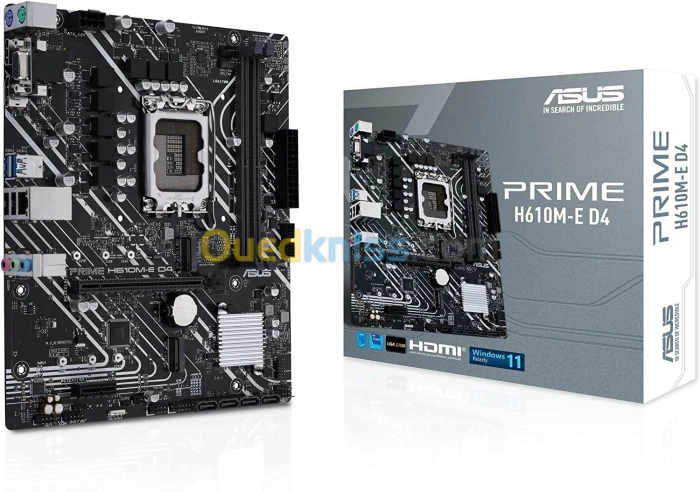 ASUS PRIME H610M-E D4 Micro ATX Socket 1700 Intel H610 Express - 2x DDR4 - M.2 PCIe 3.0 - USB 3.1