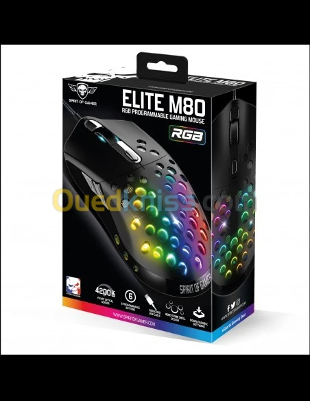  Spirit of gamer Souris ELITE M80 RGB