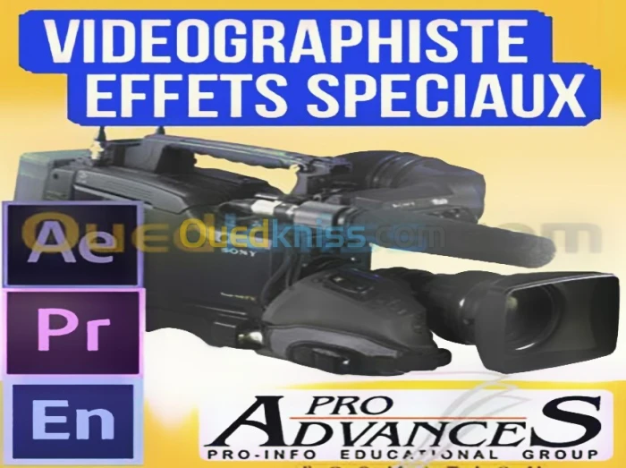 Formation: Vidéographiste, Montage et Effets spéciaux