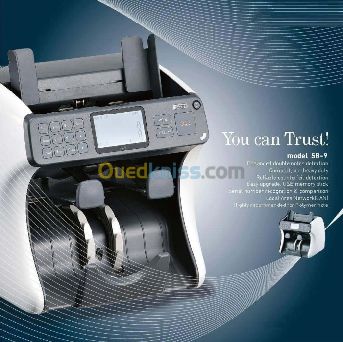 COMPTEUSE DE BILLETS DETECTION DE FAUX BILLETS