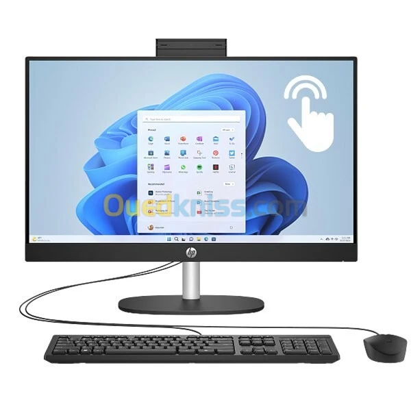 HP ALL IN ONE - 24-CR0066NK - I3-1315U -8GO - 512GO- 24" FHD TACTILE - WIN11 - CLAVIER+SOURIS -BLACK