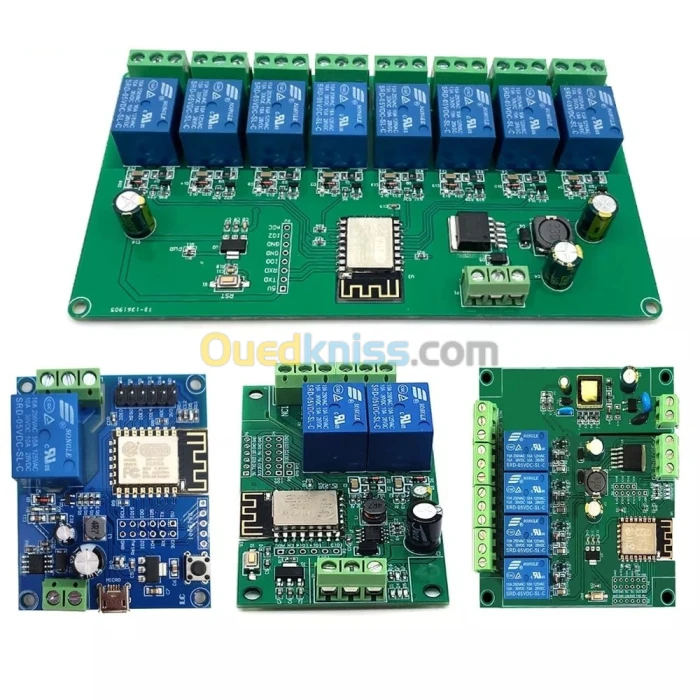 Relais WIFI 8 / 4 / 2 / 1 Canaux ESP8266 Arduino