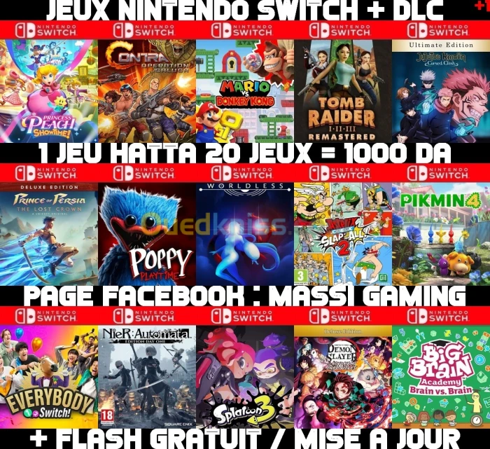 INSTALLATION JEUX DIAL NINTENDO SWITCH FLASHÉE / PUCÉE (+ FLASH GRATUIT + DLC + MISE A JOUR) **