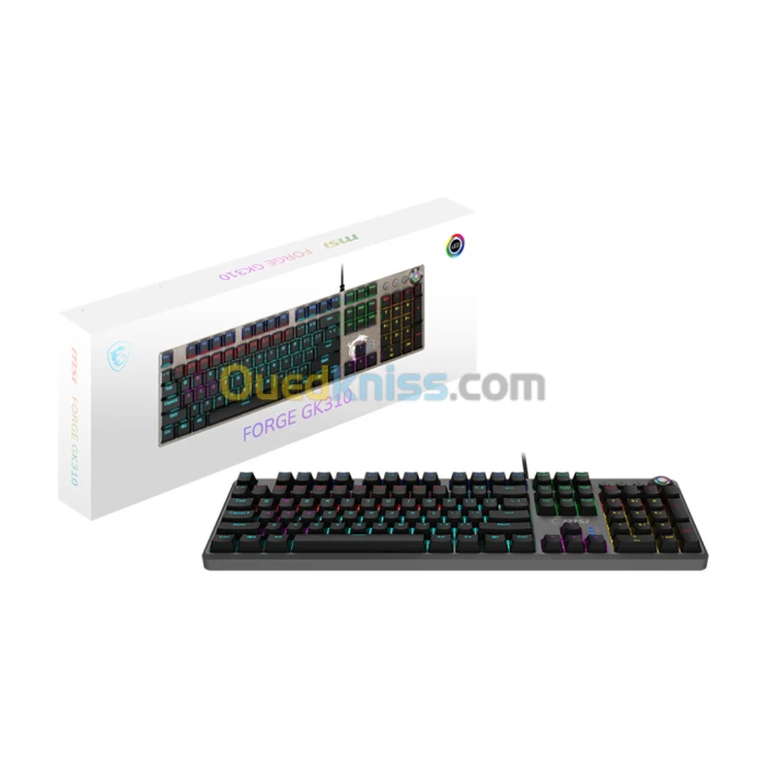 CLAVIER MSI FORGE GK310 RED SWITCH-FR