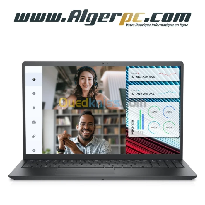 Dell 15 Core i7-1255U/8Go/512 SSD/Ecran 15.6 FHD/Intel UHD Graphics/RJ-45/AZERTY Original/Win 11