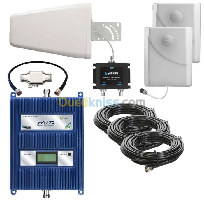 Amplificateur Répéteur GSM Wilson-Pro-70 Dual-Band 4G-3G DCS 1800/2100 2000m2 Made in USA