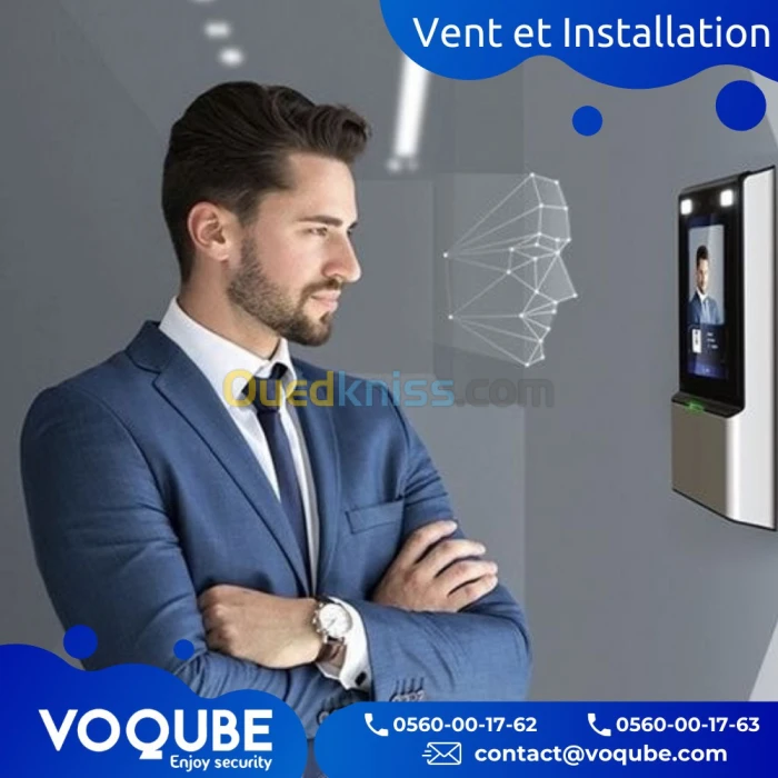 Installation pointeuse et Contrôle d'accès ' Pointeuse Facial ' gestion des présences