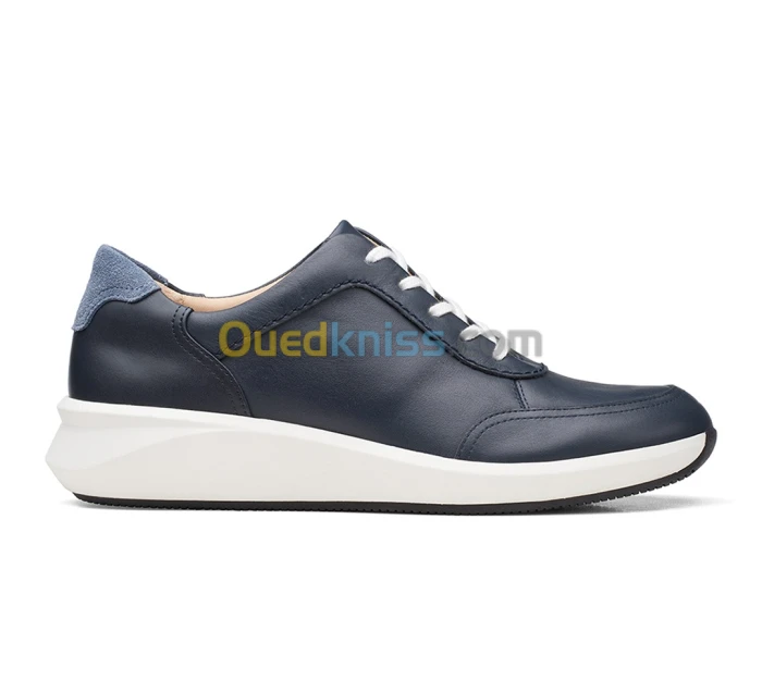 CLARKS Un Rio Mix Navy Leather