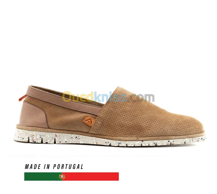 AMBITIOUS AMBER Perforated Suede Slip-On
