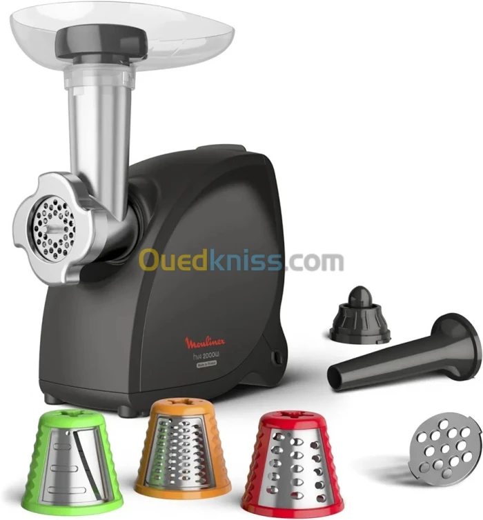 Moulinex HV4 Hachoir à viande, 2000 W, Poignée, Performances durables, Fabriqué en France