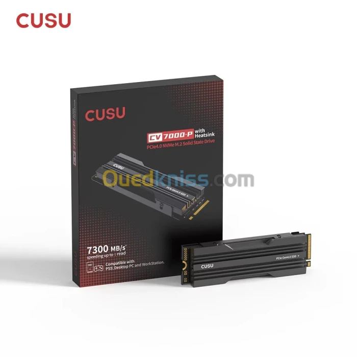 SSD CUSU CV7000-P 1TB GEN4 NVME M.2 7300MB/S WITH HEATSINK
