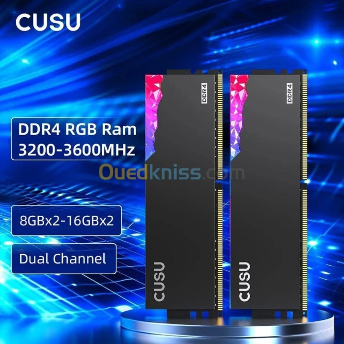 RAM CUSU DDR4 RGB 8GB*2 (16GB) 3200MHZ CL16