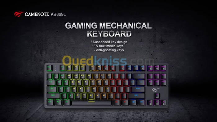 Clavier de jeu mécanique RGB KB869L Havit