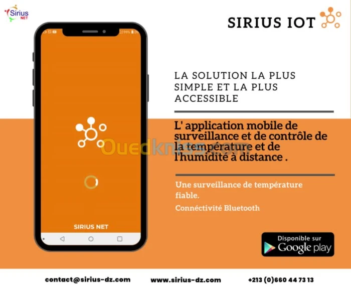 Solution de suivi de température & de l'humidité à distance 
