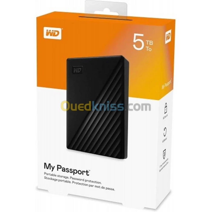 DISQUE DUR EXTERNE WD 5 TO MY PASSPORT USB3.0