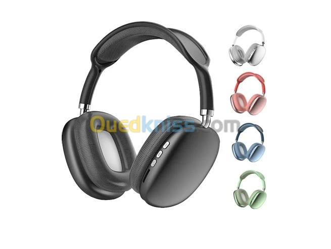 CASQUE BLUETOOTH P9 ( NOIR / BLANC / VERT / GRIS )