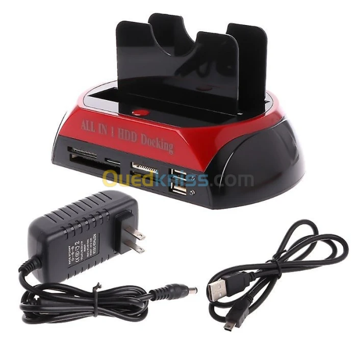 DOCKING HDD ALL IN 1 IDE +LECTEUR CARTE + HUB USB